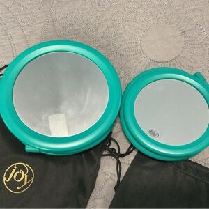 Joy Mangano Hang and Hook Double-Sided Magnifying Mirrors